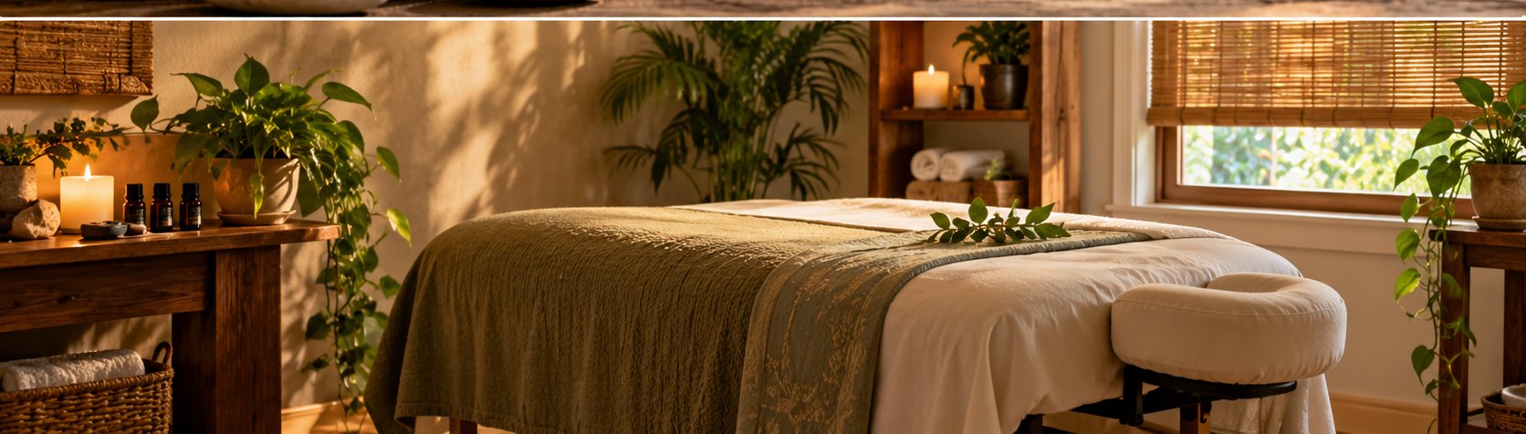 A peaceful massage and wellness setting